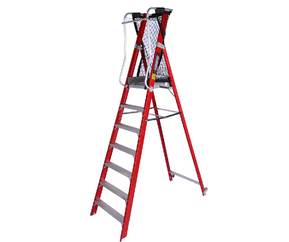 帶斜撐的玻璃纖維梯子